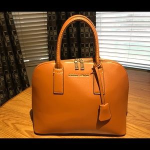 Adrienne Vittadini Tan Faux Leather Shoulder Bag